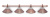 Светильник Alison Red Bronze 4 плафона